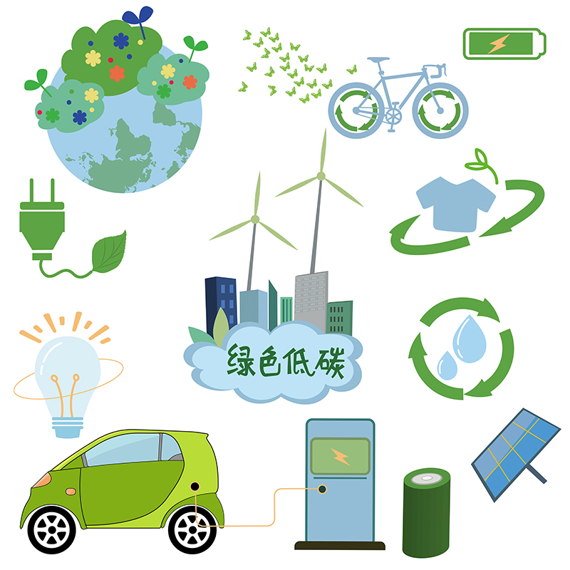 綠色低碳節能海報設計 用AI矢量素材打造環保視覺新語言